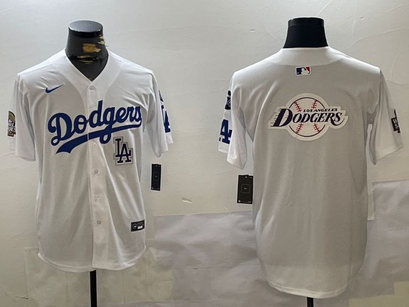 Men Los Angeles Dodgers Blank White Game 2024 Nike MLB Jersey style 11209->women mlb jersey->Women Jersey